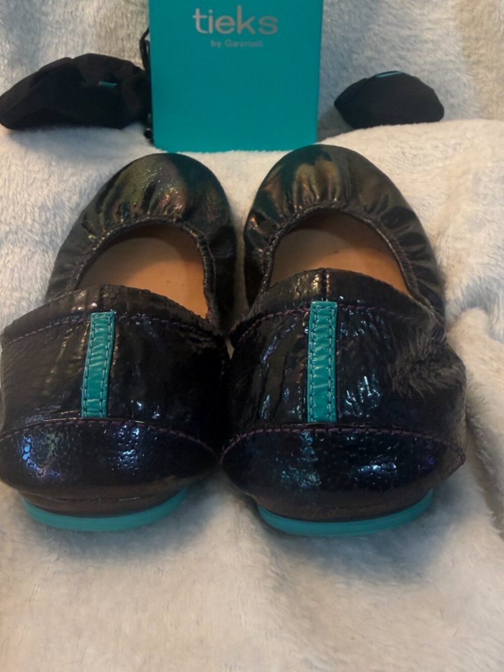 Arabian Nights Tieks size 8 with Box, Pouch/Bag and LE VD Crystal Heart Topper - Picture 9 of 17